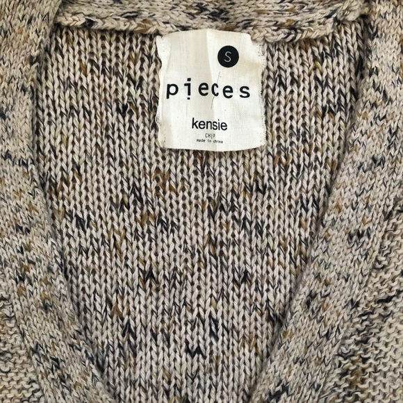 KENSIE PIECES Marled Cardigan w/Space Dyed Trim - S - Picture 4 of 8